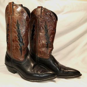 Code West bi-color cowboy boots